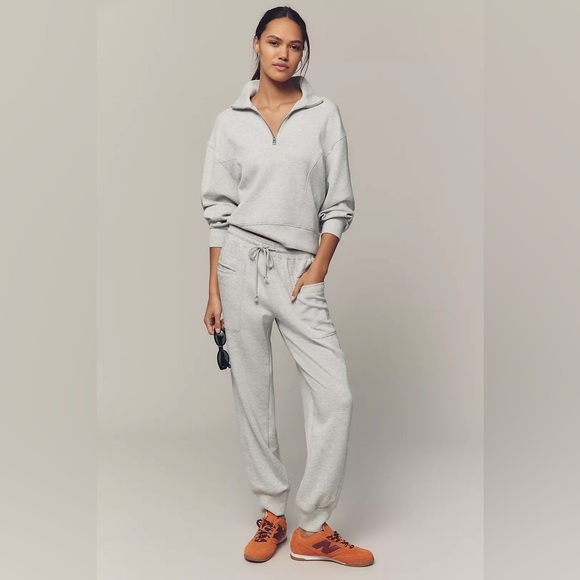 Daily Practice Tops - Daily Practice Cargo Sweatpant & Half Zip Pullover Light Heather Grey Small Set